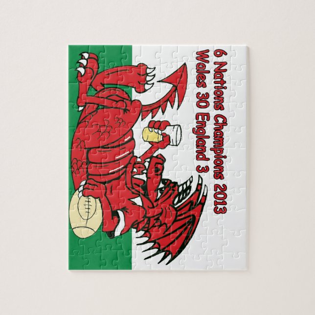 Puzzle Dragon de Gallois, 6 champions de nations, Pays de (Vertical)