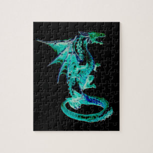 Puzzle Dragon de mer bleu Océan Fantaisie Créature mythiq
