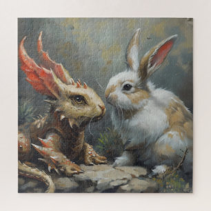 Puzzle Dragon d'Imaginaire et lapin