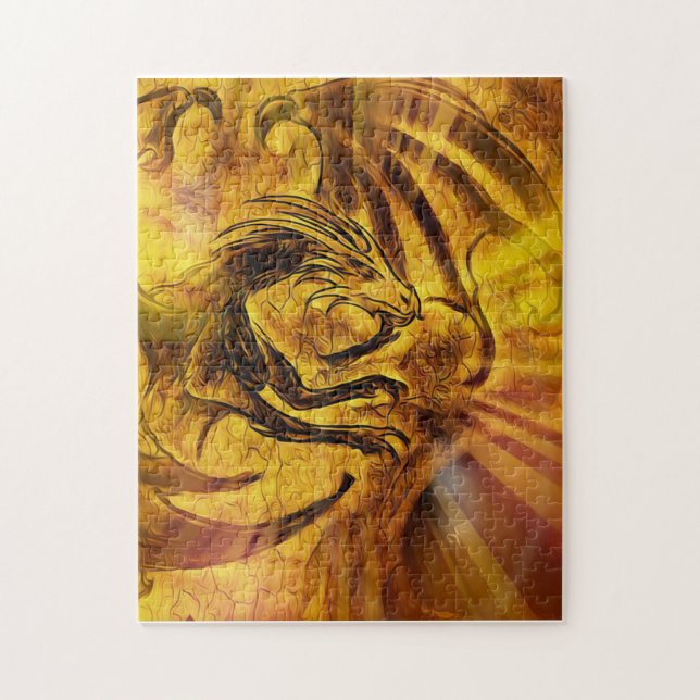 Puzzle Dragon d'or (Vertical)