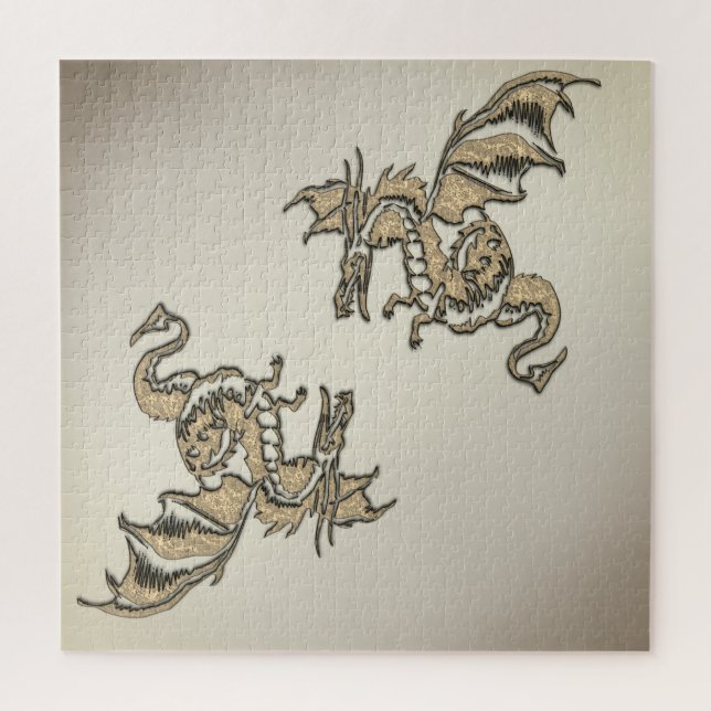 Puzzle Dragon Doré (Vertical)
