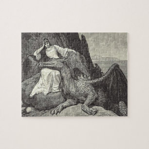 Puzzle Dragon et jeune fille d'animal familier