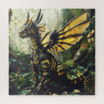 Dragon jaune et noir