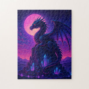 Puzzle Dragon Néon sur le Pic de Cristal – Fantaisie Synt