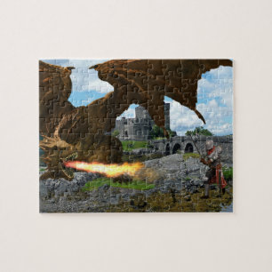 Puzzle Dragon Respiration incendie Chevalier Bataille Châ