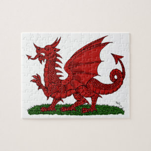Puzzle Dragon rouge du Pays de Galles