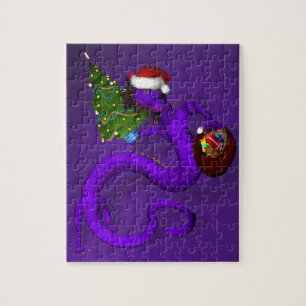 Puzzle Dragon violet 8x10