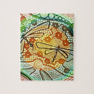 Puzzle Dragonflies de forêt tropicale