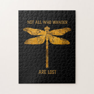 Puzzle Dragonfly Lover | Not All Who Wander Are Lost