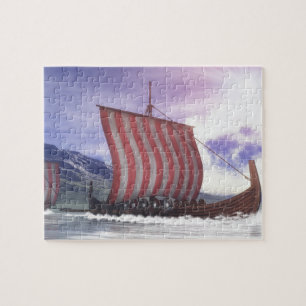 Puzzle Drakkars - 3D rendent