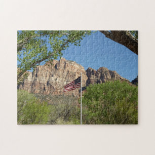 Puzzle Drapeau américain dans le parc national de Zion II