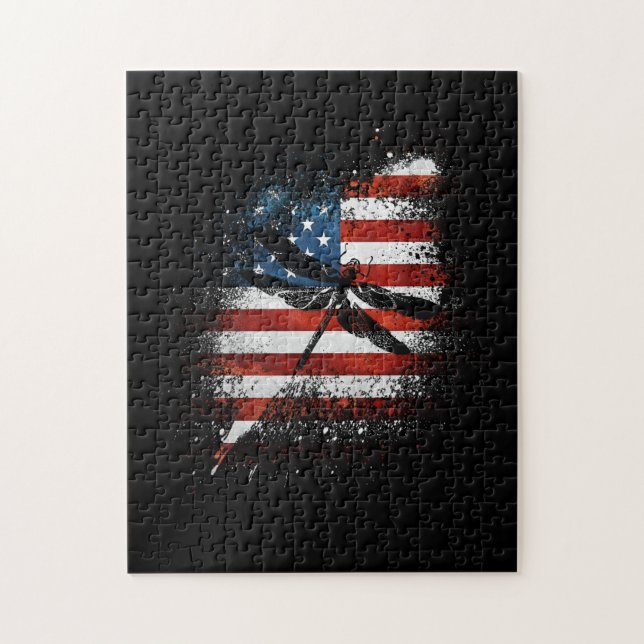 Puzzle Drapeau américain patriotique (Vertical)