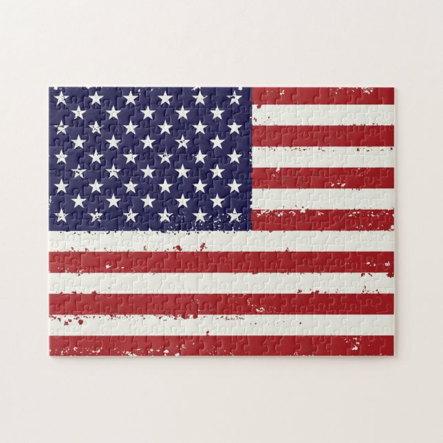 Puzzle Drapeau américain patriotique - Drapeau américain  (Horizontal)
