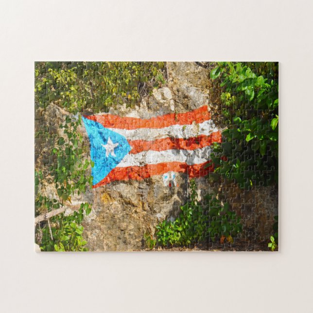 Puzzle Drapeau américain Porto Rico. (Horizontal)