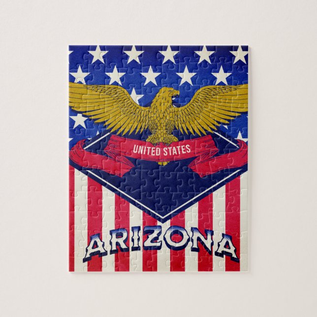 Puzzle Drapeau Arizona USA  (Vertical)