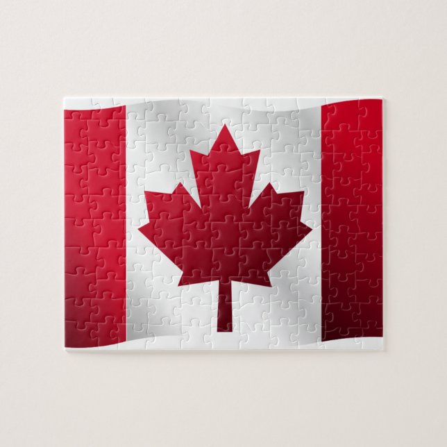 Puzzle Drapeau canadien (Horizontal)