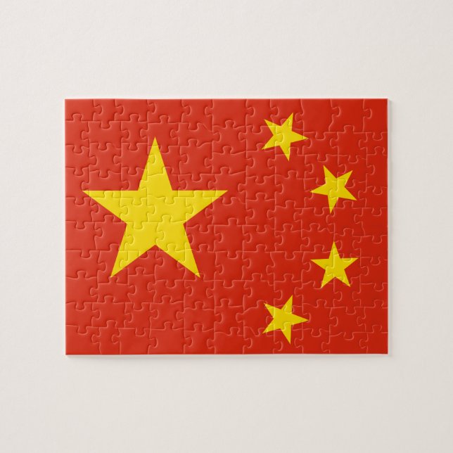 Puzzle Drapeau chinois (Chine) (Horizontal)