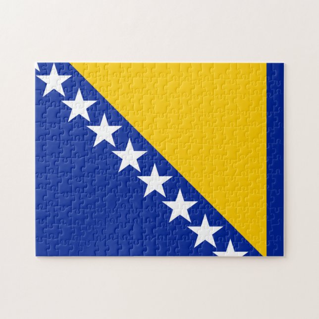 Puzzle Drapeau de Bosnie-Herzégovine (Horizontal)