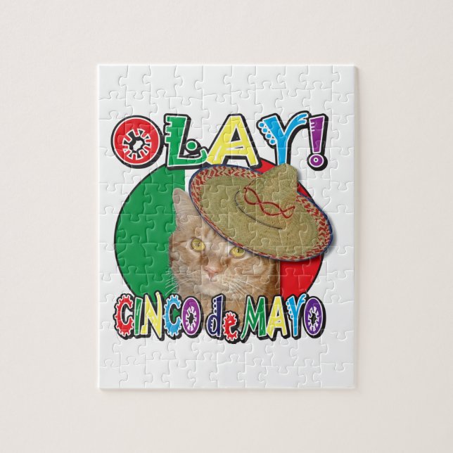 Puzzle Drapeau de Cinco de Mayo au Mexique (Vertical)