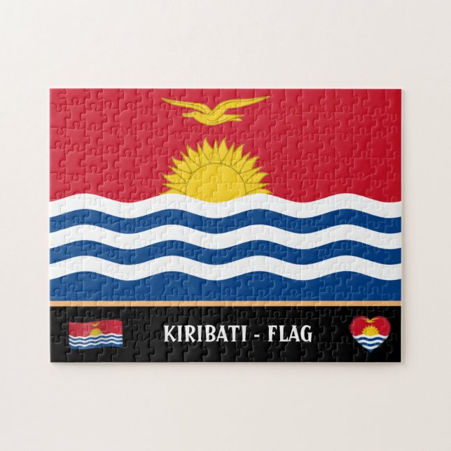 Puzzle Drapeau de Kiribati et pays de Kiribati /îles Kiri (Horizontal)