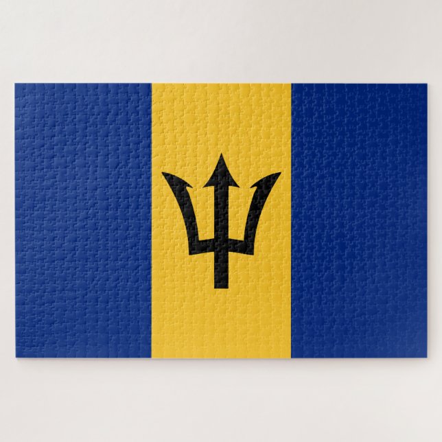 Puzzle Drapeau de la Barbade (Bajan) (Horizontal)