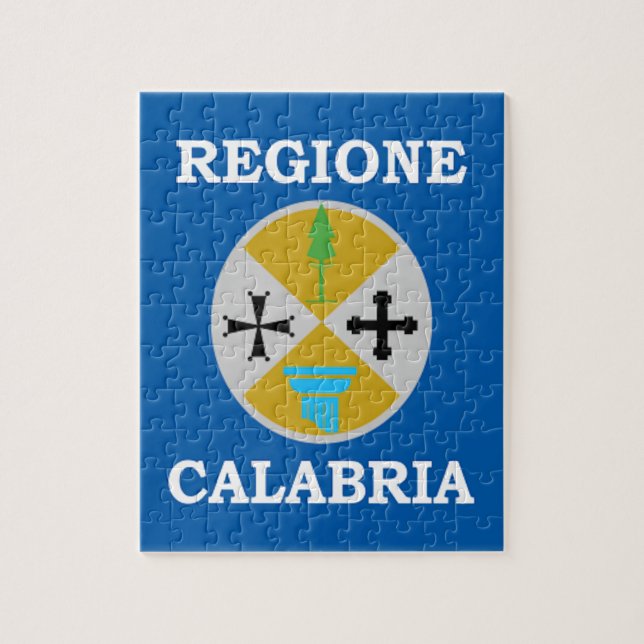 Puzzle Drapeau de la Calabre (Italie) (Vertical)