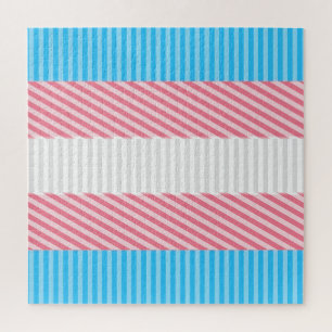 Puzzle Drapeau de la fierté transgenre Abstraite de la ba
