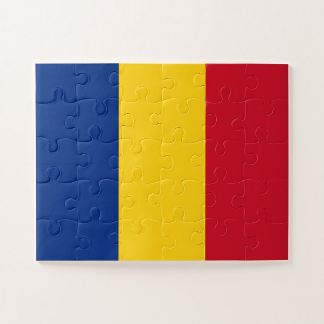 Puzzle Drapeau de la Roumanie (Horizontal)