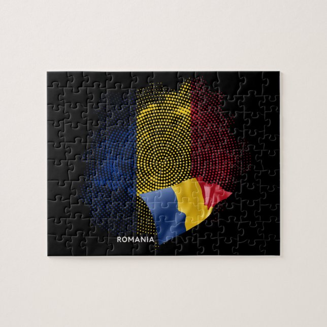 Puzzle Drapeau de la Roumanie (Horizontal)