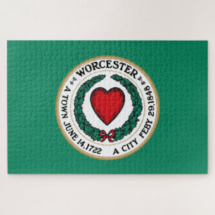 Puzzle Drapeau de la ville de Worcester (Massachusetts)