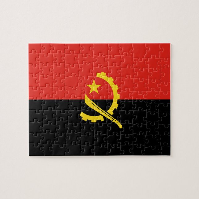 Puzzle Drapeau de l'Angola (Horizontal)