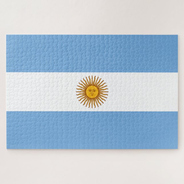 Puzzle Drapeau de l'Argentine (Horizontal)