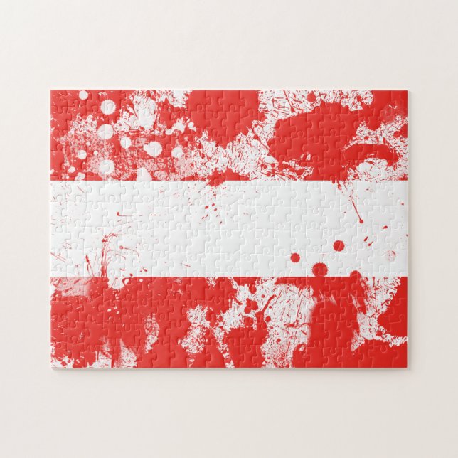 Puzzle Drapeau de l'Autriche (Horizontal)