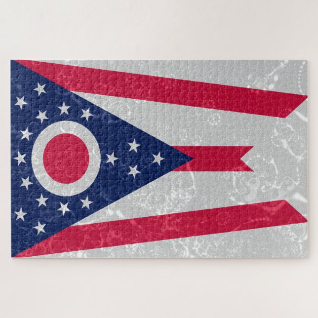 Puzzle Drapeau de l'État de l'Ohio (Horizontal)