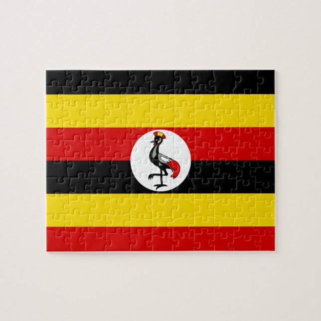 Puzzle Drapeau de l'Ouganda (Horizontal)