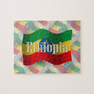 Puzzle Drapeau de ondulation de l'Ethiopie