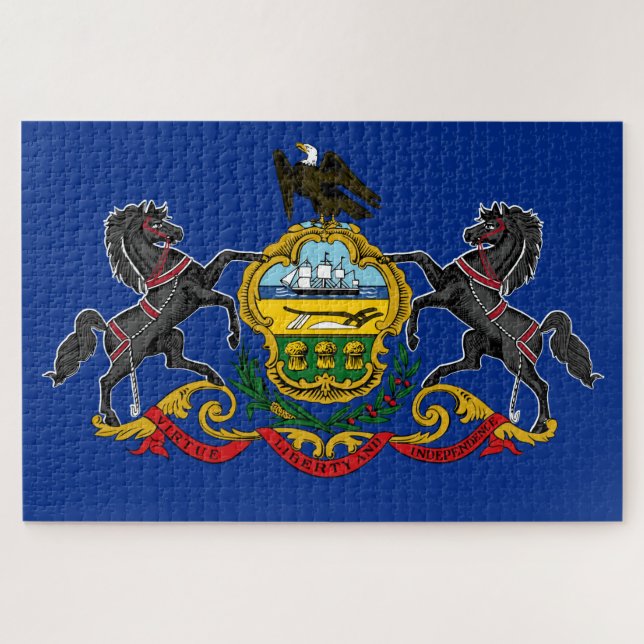 Puzzle Drapeau de Pennsylvanie (Horizontal)