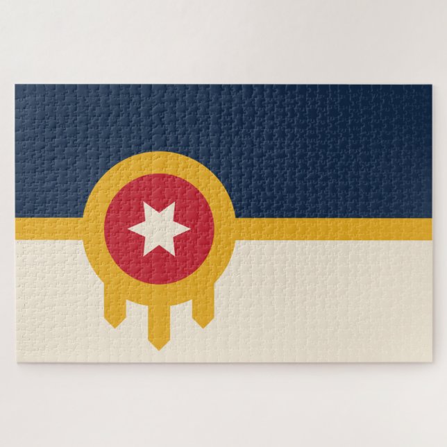 Puzzle Drapeau de Tulsa (Oklahoma) (Horizontal)