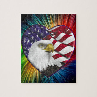 Puzzle Drapeau d'Eagle n d'Américain