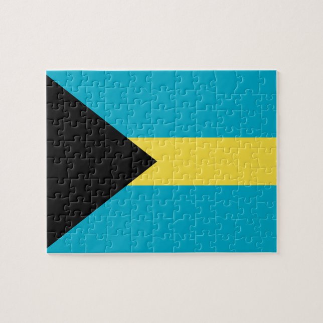 Puzzle Drapeau des Bahamas (Horizontal)