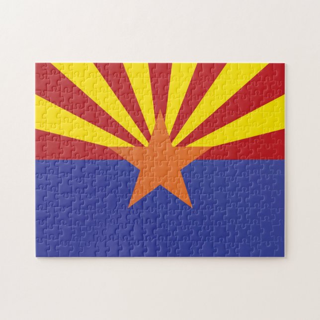 Puzzle Drapeau d'État de l'Arizona, États-Unis (Horizontal)