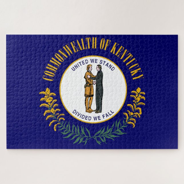 Puzzle Drapeau d'État du Kentucky (Horizontal)