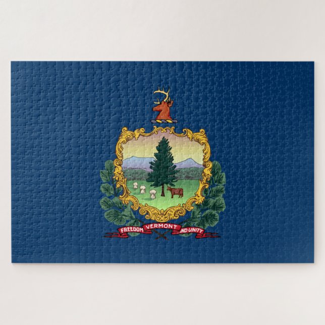 Puzzle Drapeau d'État du Vermont (Horizontal)