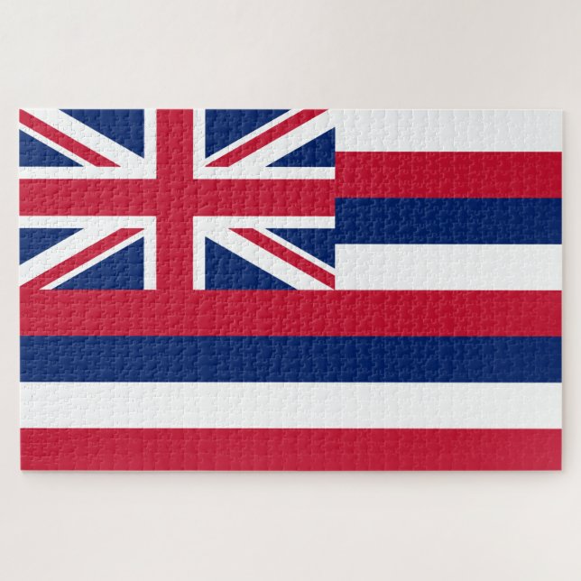 Puzzle Drapeau d'Hawaï (État des États-Unis) (Horizontal)