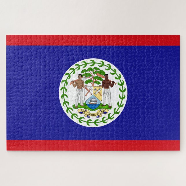 Puzzle Drapeau du Belize (Horizontal)