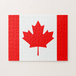 Puzzle Drapeau du Canada Couleurs canadiennes Feuille d'