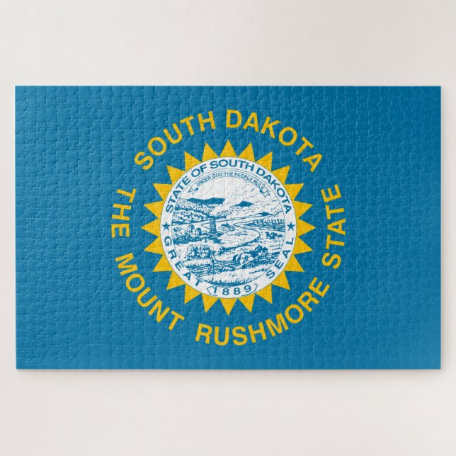 Puzzle Drapeau du Dakota du Sud (État des États-Unis) (Horizontal)