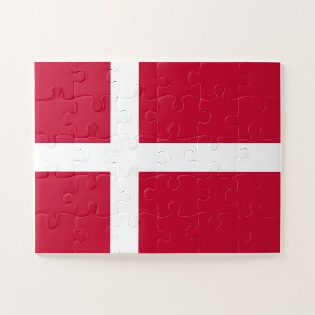 Puzzle Drapeau du Danemark (Horizontal)
