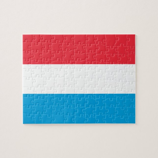 Puzzle Drapeau du Luxembourg (Horizontal)