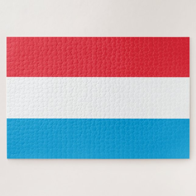 Puzzle Drapeau du Luxembourg (Horizontal)